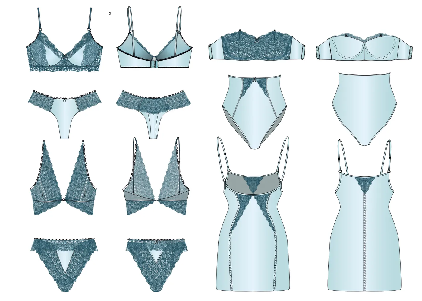 Lace Lingerie — CAD Range — page 1